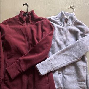 Old Navy Full-Zip Fleece Jacket Bundle of 2